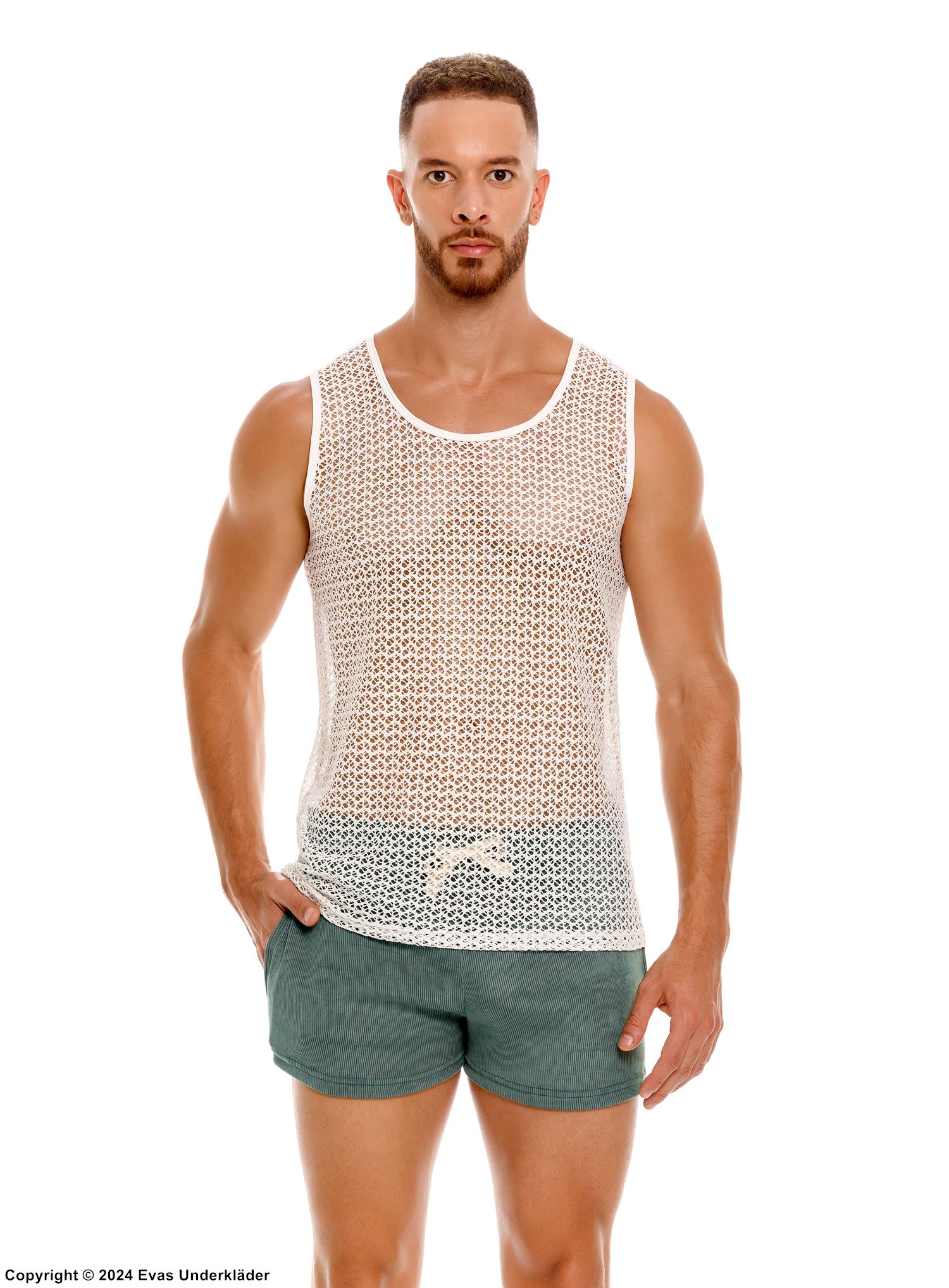 Tanktop für Herren, Stricknetz